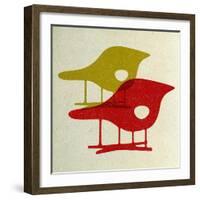 Eames La Chaise Chairs I-Anita Nilsson-Framed Art Print