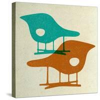 Eames La Chaise Chairs II-Anita Nilsson-Stretched Canvas