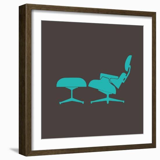 Eames Lounge Chair and Ottoman I-Anita Nilsson-Framed Art Print