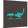 Eames Lounge Chair and Ottoman I-Anita Nilsson-Mounted Art Print