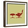 Eames Lounge Chair and Ottoman II-Anita Nilsson-Framed Art Print