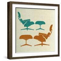 Eames Lounge Chairs II-Anita Nilsson-Framed Art Print