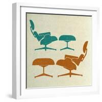 Eames Lounge Chairs II-Anita Nilsson-Framed Art Print
