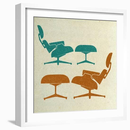 Eames Lounge Chairs II-Anita Nilsson-Framed Art Print