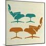 Eames Lounge Chairs II-Anita Nilsson-Mounted Art Print