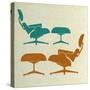 Eames Lounge Chairs II-Anita Nilsson-Stretched Canvas