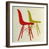 Eames Plastic Side Chairs I-Anita Nilsson-Framed Art Print