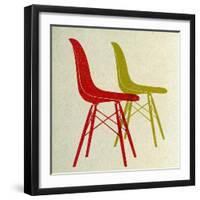 Eames Plastic Side Chairs I-Anita Nilsson-Framed Art Print