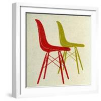 Eames Plastic Side Chairs I-Anita Nilsson-Framed Art Print