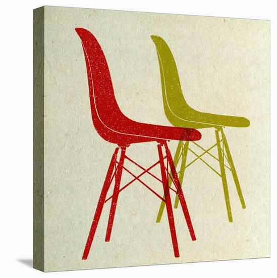 Eames Plastic Side Chairs I-Anita Nilsson-Stretched Canvas