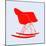 Eames Rocking Chair Red-Anita Nilsson-Mounted Premium Giclee Print