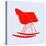 Eames Rocking Chair Red-Anita Nilsson-Stretched Canvas