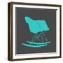Eames Rocking Chair Teal-Anita Nilsson-Framed Art Print