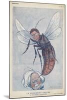 Eamonn De Valera Irish Statesman Depicted as a Wasp Stinging English Premier Lloyd George-Barrere-Mounted Art Print