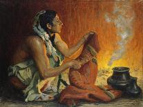 The Campfire-Eanger Irving Couse-Giclee Print