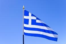 Flag Of Greece-eans-Mounted Art Print