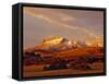 Ear Mountain Along the Rocky Mountain Front, Montana, USA-Chuck Haney-Framed Stretched Canvas