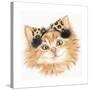 Ear Muff Kitten-Karen Middleton-Stretched Canvas