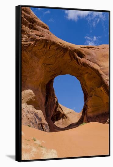 Ear of the Wind Arch, Monument Valley Navajo Tribal Park, Monument Valley, Utah-Michael DeFreitas-Framed Stretched Canvas