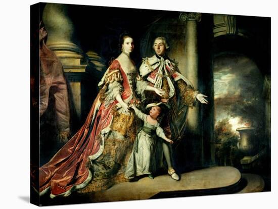 Earl and Countess of Mexborough, with their Son Lord Pollington, 1761-64-Sir Joshua Reynolds-Stretched Canvas