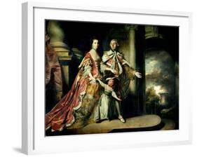 Earl and Countess of Mexborough, with their Son Lord Pollington, 1761-64-Sir Joshua Reynolds-Framed Giclee Print