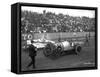 Earl Cooper and Eddie Hearne Driving Racing Cars, Tacoma Speedway (July 4, 1918)-Marvin Boland-Framed Stretched Canvas