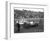 Earl Cooper and Eddie Hearne Driving Racing Cars, Tacoma Speedway (July 4, 1918)-Marvin Boland-Framed Giclee Print