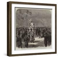 Earl De Grey and Ripon at Hull, Inauguration of the Statue of Her Majesty in the People's Park-null-Framed Giclee Print