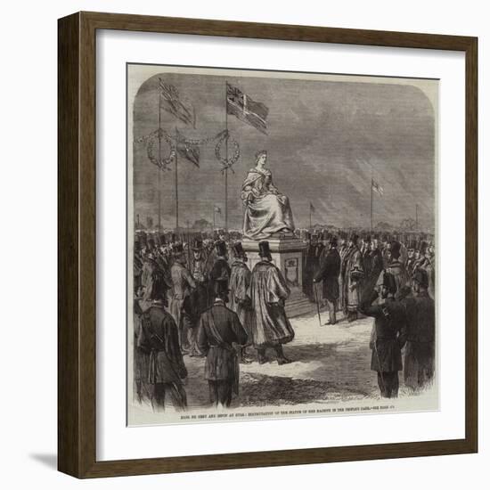 Earl De Grey and Ripon at Hull, Inauguration of the Statue of Her Majesty in the People's Park-null-Framed Giclee Print