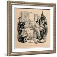 'Earl de Warenne producing his title to the Commissioners', c1860, (c1860)-John Leech-Framed Giclee Print