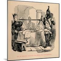 'Earl de Warenne producing his title to the Commissioners', c1860, (c1860)-John Leech-Mounted Giclee Print