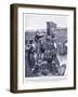 Earl Godwin Sails under London Bridge Ad1025, 1920's-Richard Caton Woodville II-Framed Giclee Print