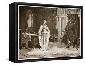 Earl Leofric and Lady Godiva-Edmund Blair Leighton-Framed Stretched Canvas