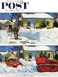 "Plowed-Over Driveway" Saturday Evening Post Cover, December 18, 1954-Earl Mayan-Giclee Print