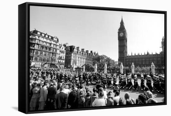 Earl Mountbatten's funeral, 1979-Alisdair Macdonald-Framed Stretched Canvas