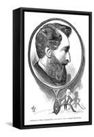 Earl of Lytton Cartoon-F Waddy-Framed Stretched Canvas
