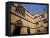 Earl of Pembroke Statue, Bodleian Library, Oxford, Oxfordshire, England, United Kingdom-Jean Brooks-Framed Stretched Canvas