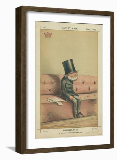 Earl of Russell, the Greatest Liberal Statesmen of Modern Times, 5 June 1869, Vanity Fair Cartoon-Carlo Pellegrini-Framed Giclee Print