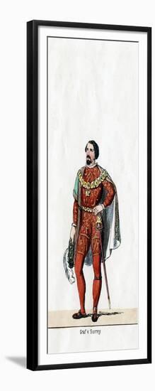 Earl of Surrey, Costume Design for Shakespeare's Play, Henry VIII, 19th Century-null-Framed Giclee Print