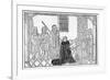 Earl Rivers Presents His Book to Edward Iv (Woodcut)-English-Framed Giclee Print