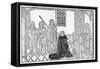 Earl Rivers Presents His Book to Edward Iv (Woodcut)-English-Framed Stretched Canvas