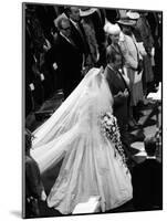 Earl Spencer Walks Arm in Arm with Lady Diana Up Aisle-null-Mounted Photographic Print
