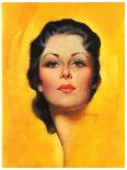 "Brunette,"May 25, 1935-Earle Bergey-Stretched Canvas