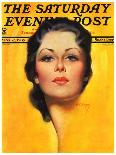 "Brunette,"May 25, 1935-Earle Bergey-Stretched Canvas