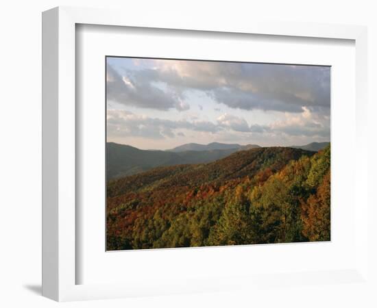 Earling Morning Landscape, Little Switzerland, Blue Ridge Parkway, USA-James Green-Framed Photographic Print