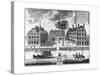 Early 18th-Century View of Harvard College-null-Stretched Canvas