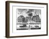 Early 18th-Century View of Harvard College-null-Framed Premium Giclee Print