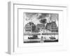 Early 18th-Century View of Harvard College-null-Framed Giclee Print