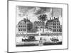 Early 18th-Century View of Harvard College-null-Mounted Giclee Print