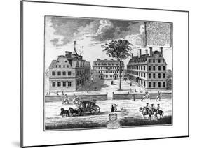 Early 18th-Century View of Harvard College-null-Mounted Giclee Print